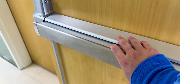Installing a Push Bar on a Door Glace Bay